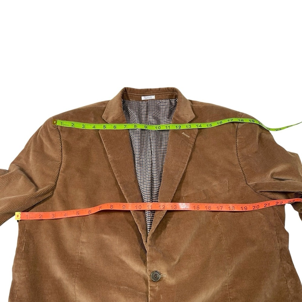 Saddlebred 44L Corduroy Blazer Elbow Patches Heritage Dark Academia Professor - Picture 3 of 13